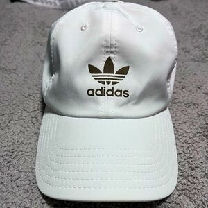 Adidas Classic White Cap with Gold Text